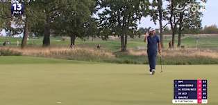 WATCH | Tommy Fleetwood holes a monster on the 13th