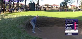 WATCH: Luke Donald holes out from the bunker