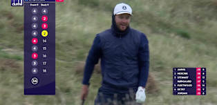 WATCH: Michael Stewart holes out for eagle