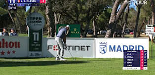 WATCH | Jacob Skov Olesen strikes pin with tee shot