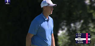 WATCH | Joe Dean rolls the rock in for birdie at first 
