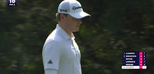 WATCH | Jayden Schaper holes a long putt at the 16th