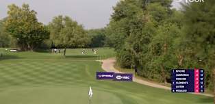 WATCH | Shubhankar Sharma holes out for eagle from 147 yards