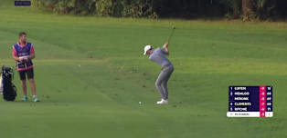 WATCH | Tom McKibbin hits the pin at the second