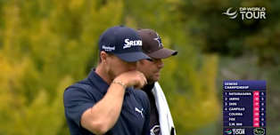Sean Crocker finishes his weekend with a birdie 