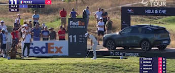 WATCH: Victor Perez makes hole in one at the FedEx Open de France