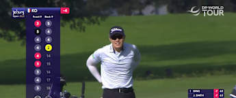 Jeong weon Ko makes hole-out eagle at the 13th