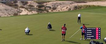 Robert Karlsson holes 45-footer at the seventh
