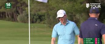 Watch: Euan Walker incredible birdie putt on 16