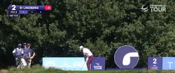 Mikael Lindberg aces the second hole