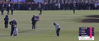 John Parry hits it close at the 10th Hole