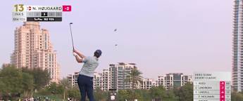Nicolai Hojgaard | Hero Dubai Desert Classic Round 2 | 13th Hole
