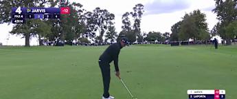 Casey Jarvis nearly makes a slam-dunk eagle!