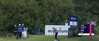 Peter Baker hits a beauty into the fifth