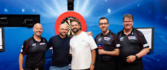 On the oche... Andy Sullivan and Matt Baldwin go head-to-head at Winter Gardens