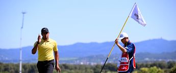 Yurav Premlall sets up birdie at the 12th