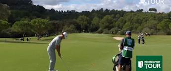 Paratore's impressive iron play at hole three and four