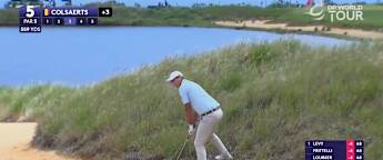 Nicolas Colsaerts produces excellent up and down for birdie at the fifth