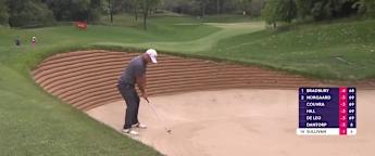 WATCH: Andy Sullivan interrupted by dog as he sets up for bunker shot