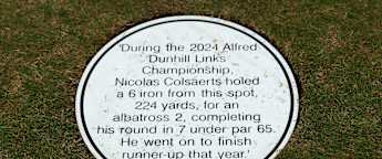 Nicolas Colsaerts 'extremely touched': Awarded plaque on 16th hole at Kingsbarns
