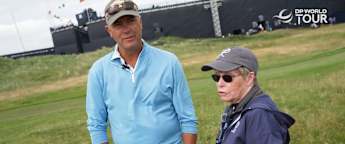 At The Open with Ryggs Johnston's family on his Major debut
