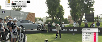 WATCH: Viktor Hovland hits the pin!