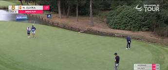 WATCH | Nacho Elvira rattles in tramliner for birdie at eighth