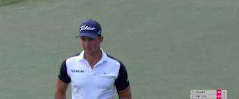 Niklas Nørgaard birdies the sixth to move into contention