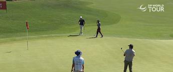 WATCH: Romain Langasque with the perfect read to birdie ninth