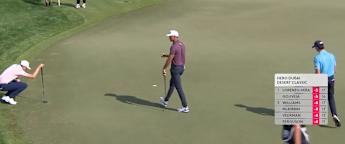 Johannes Veerman joins the lead with a birdie