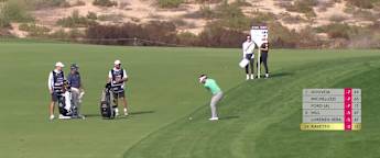 David Ravetto hits stunning approach at the 14th