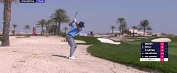 Jorge Campillo sets up a birdie at the first