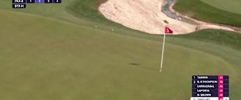 Jens Dantorp hits it close at the fifth