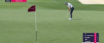 Adrien Dumont De Chassart makes incredible 62ft birdie