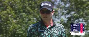 Ryan van Velzen almost makes an ace at the fifth