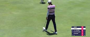 Hebert curls in lengthy birdie putt at the first