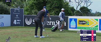 Sam Bairstow with a dart at the fourth