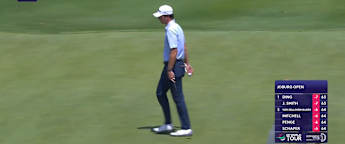 Jovan Rebula's ball does a full 360 before dropping on the second