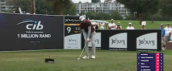 Dylan Frittelli stiffs it at the par 3 9th