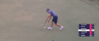 Matthew Jordan makes birdie at the 15th