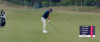Sam Bairstow finds the tenth green in two