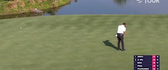 WATCH: Ashun Wu birdies the 15th to join the lead