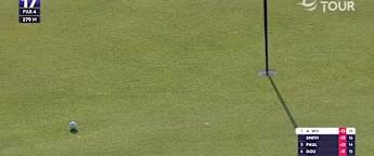 Ashun Wu plays brilliant bunker shot to set up birdie at the 17th