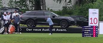 Andy Sullivan goes close with tee shot at the tenth 