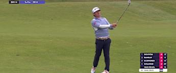 Darius van Driel sets up opening birdie with excellent approach