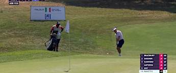 WATCH | David Ravetto chips in for birdie at the fourth