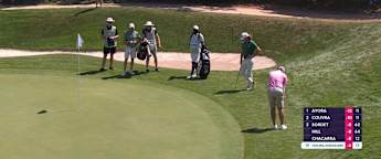 Nicolai von Dellingshausen chips in at the 14th