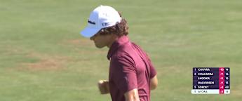 Angel Ayora chips in at the 15th