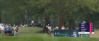 Ashun Wu dials in close at the par-three second