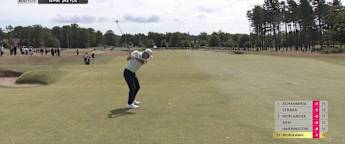 Collin Morikawa goes close to an albatross on the third